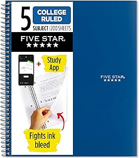 Five Star College Spiral Notebook