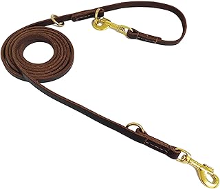 LWBMG Leather Multi-Function Dog Leash