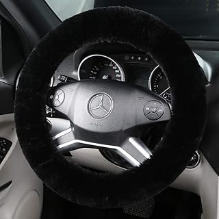 Fluffy Sheepskin Steering Wheel Cover