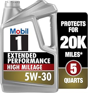 Mobil 1 High Mileage Motor Oil