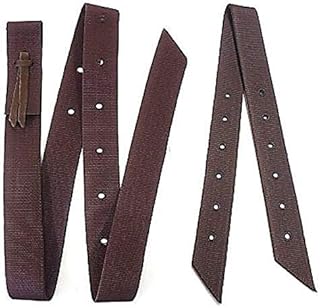 Brown Nylon Cinch Saddle Set