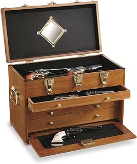 Oak 4-Drawer Collector's Chest