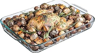 Simax Large Glass Roaster Pan