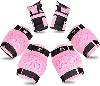 Kids Knee Pads Elbow Pads with Wrist Guards Protective Gear Set for Skating Cycling BMX Bike Skateboard Inline Scooter Riding Sports