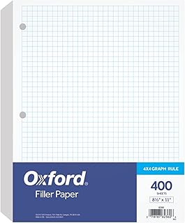 Oxford 4x4 Graph Filler Paper