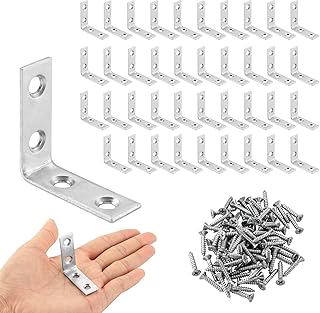 40-Pack Metal L-Brackets