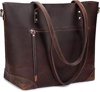 S-ZONE Vintage Leather Tote