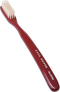 Acca Kappa Vintage Red Toothbrush Soft Nylon Bristles Retro-Style Ergonomic Handle