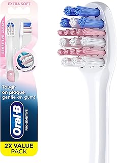 Oral-B Gum Care Sensitive toothbrushes, 2 Count tootbrush Extra Soft, Gentle on Teeth, Gentle on Gums, Extra Soft Tooth Brush, Compact Toothbrush