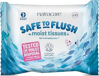 Natracare Flushable Organic Wipes