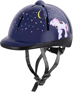 Adjustable Horse Riding Kids Helmet Equestrian for 2 to 6 Years Old, S Size and Head Size 48 to 54cm