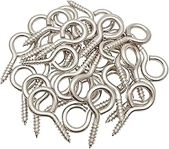 1-Inch Screw Eye Hooks