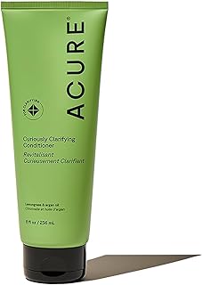 Acure Curiously Clarifying Conditioner - Hair Conditioner for Women & Men with Oily Hair & Residue, Lightweight Hair Care for Curly, Straight, Thick & Thin Locks, Sulfate Free, Vegan - 8 fl oz