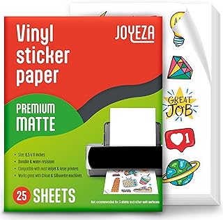 JOYEZA Matte Printable Vinyl Stickers