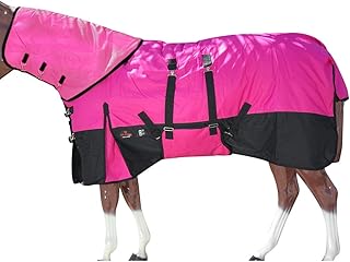 HILASON 1200D Waterproof Winter Horse Blanket Neck Cover Belly Wrap | Turnout Blankets for Horses