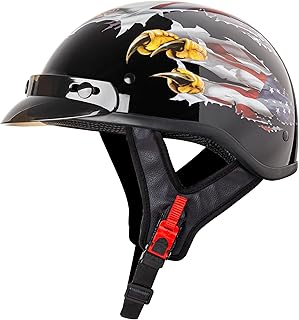 Patriotic Eagle Half Helmet