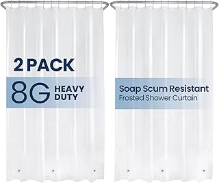 LiBa Waterproof PEVA Shower Curtain