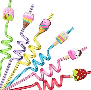 Reusable Ice Cream Party Straws