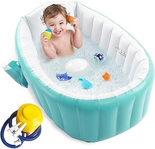 Inflatable Toddler Bathtub, Green