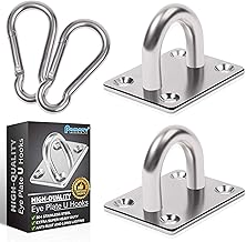 Heavy Duty Square Pad Eye Hook Set