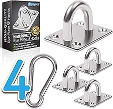 Heavy-Duty Square Pad Eye Hooks