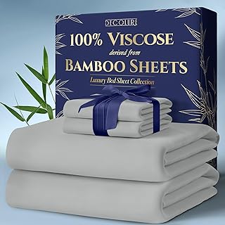 DECOLURE Bamboo Queen Sheets