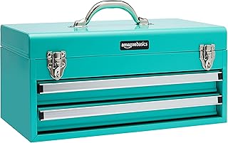 Amazon Basics Turquoise Tool Box