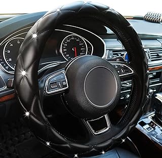 Bling Leather Steering Wheel Cover