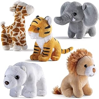 PREXTEX Mini Safari Plush Set