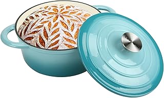 Teal 3 QT Cast Iron Dutch Oven