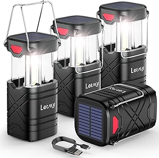 LETMY 4-Pack Solar Lanterns