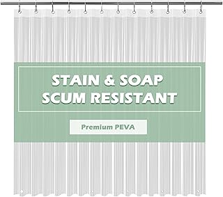 EHZNZIE Clear PEVA Shower Liner