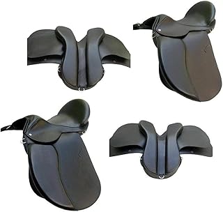 English Saddle Leather Black treeless GP All Purpose Saddle in