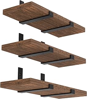 Heavy-Duty 12-Inch Floating Shelf Brackets