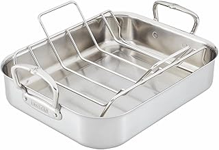 Hestan Provisions &ndash; 16.5" Classic Clad Roaster with Stianless Steel Rack