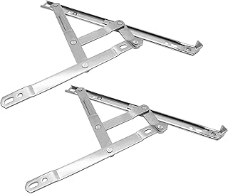 1 Pair Casement Window Hinges 10inch Stainless Steel Concealed Hinges Friction Stay Hinges