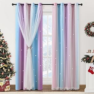 Rainbow Unicorn Blackout Curtains