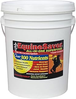 Nutritional Supplement for Horses. Equinesaver Contains 300 Key Nutrients to Supply Your Horse&rsquo;s Nutritional and Therapeutic Needs for Optimal Health and Performance. (20 LB)