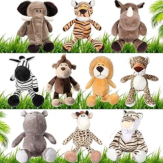 HyDren Safari Plush Animals Set