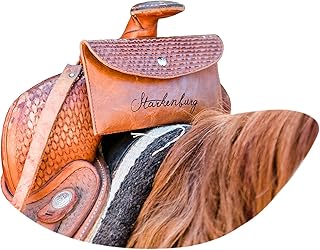 Starkenburg Company Personalized Horse Saddle Bag, Saddle Cell Phone Holder, Easy-Access Pommel Bag, Securely Pack Small Items, Multiple Colors