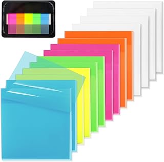 Transparent Multi-Color Sticky Notes