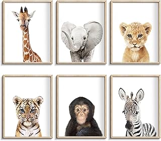 Baby Safari Nursery Wall Prints