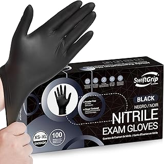 Black Nitrile Exam Gloves