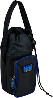 TrailMax 500 Series Saddle Bag - Insulated, Padded Drink Holder for Horses; Compatible with Western & Endurance Saddles; Blue Piping, No Bottle Included