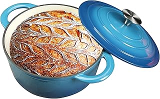 5 Quart Blue Enameled Dutch Oven
