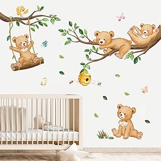 Woodland Bear Nursery Wall Decals