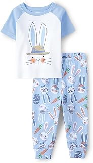 Baby Girls' Matching Family Easter Bunny Snug Fit Cotton Pajamas