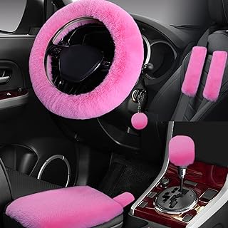 Fluffy Car Interior Accessories Set