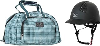 TuffRider Starter Equestrian Horse Riding Helmet with BONUM Helmet Bag with Assorted Color