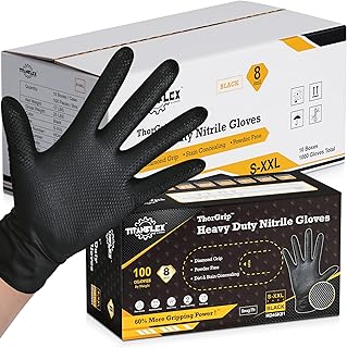 TitanFlex Black Nitrile Gloves